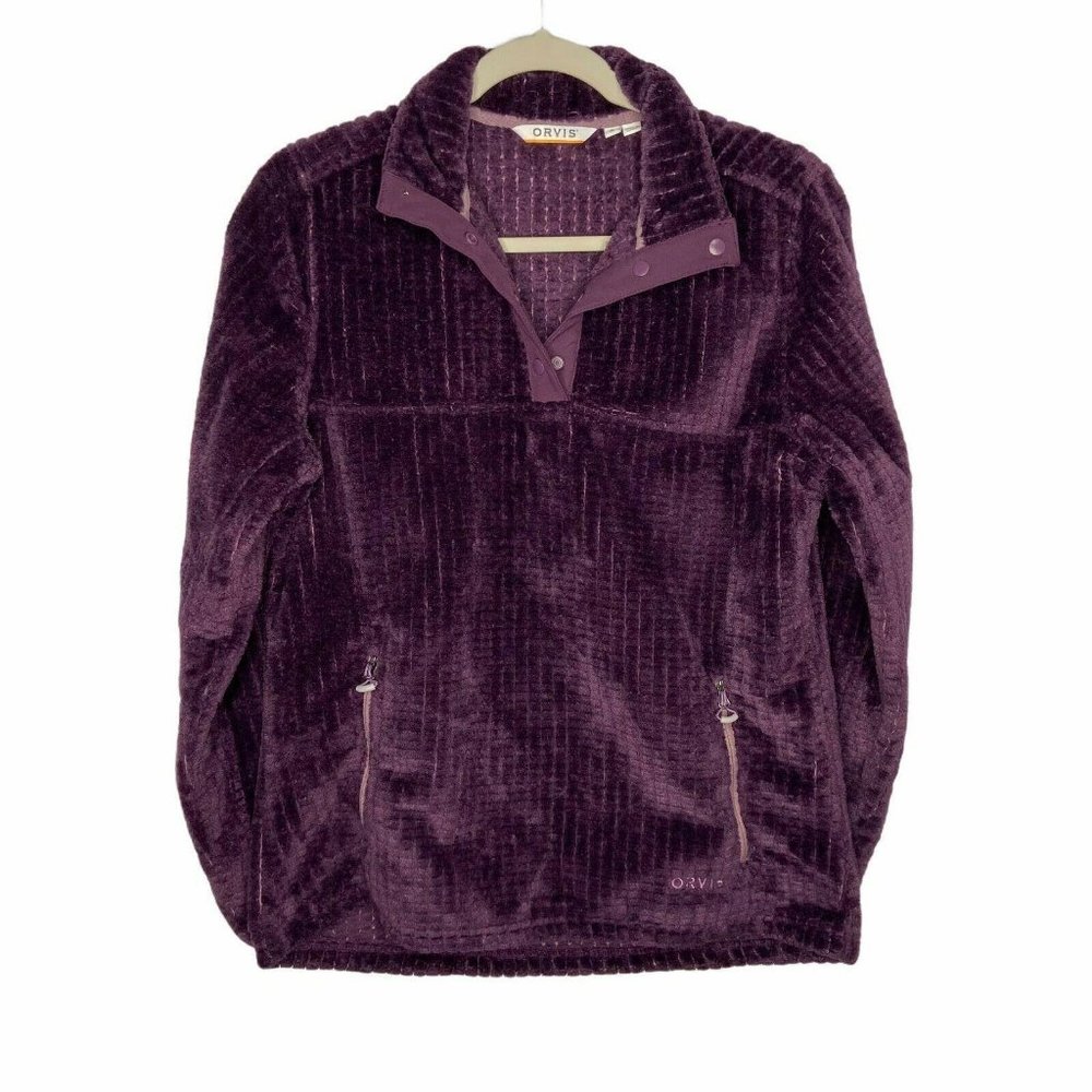 Orvis Purple Mesa Fleece Quarter-Snap Pullover